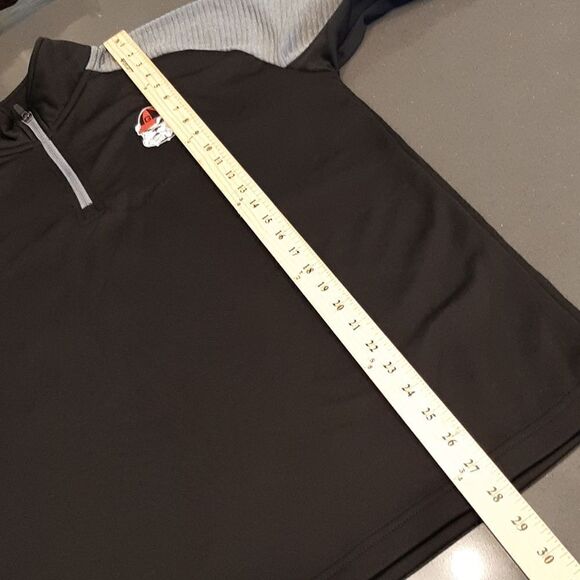 Rivalry Threads Black and Gray Georgia Bulldog Pull Over  NWT - Picture 9 of 11